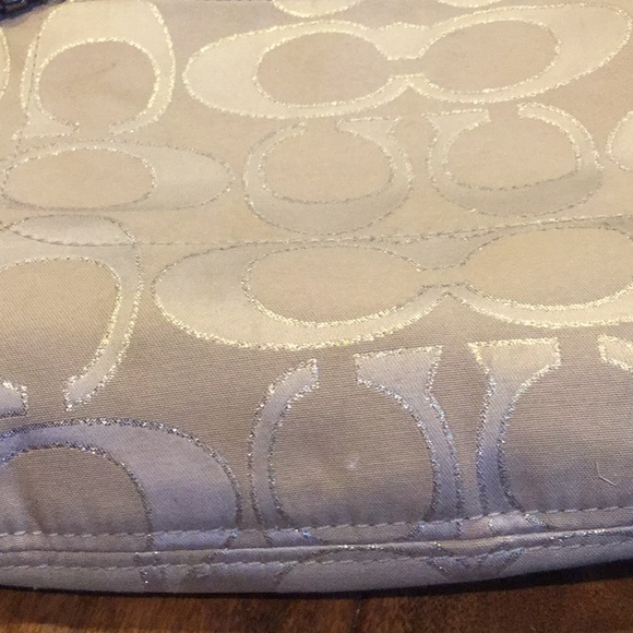 Vintage Coach signature poppy purse bag chain convertible strap Christmas - Picture 8 of 12